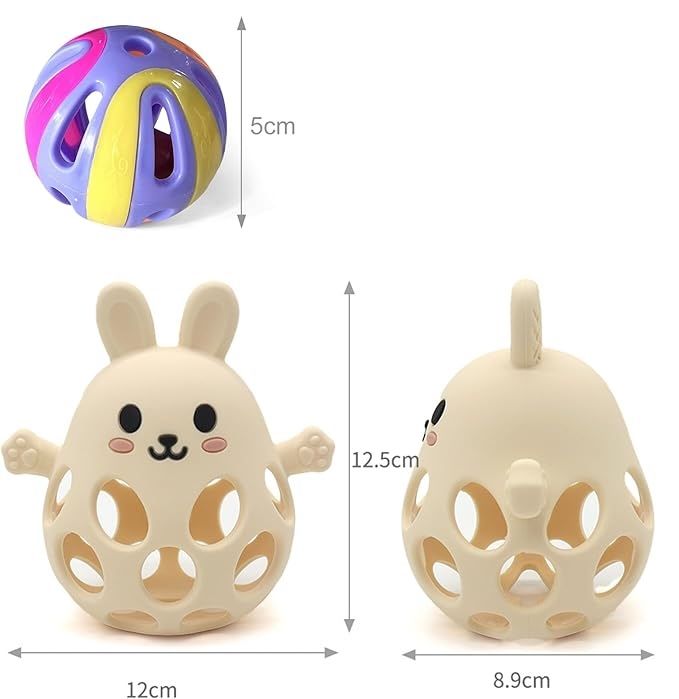 Shengruili Piłka do chwytania dla niemowląt - Zabawka Montessori bez BPA
