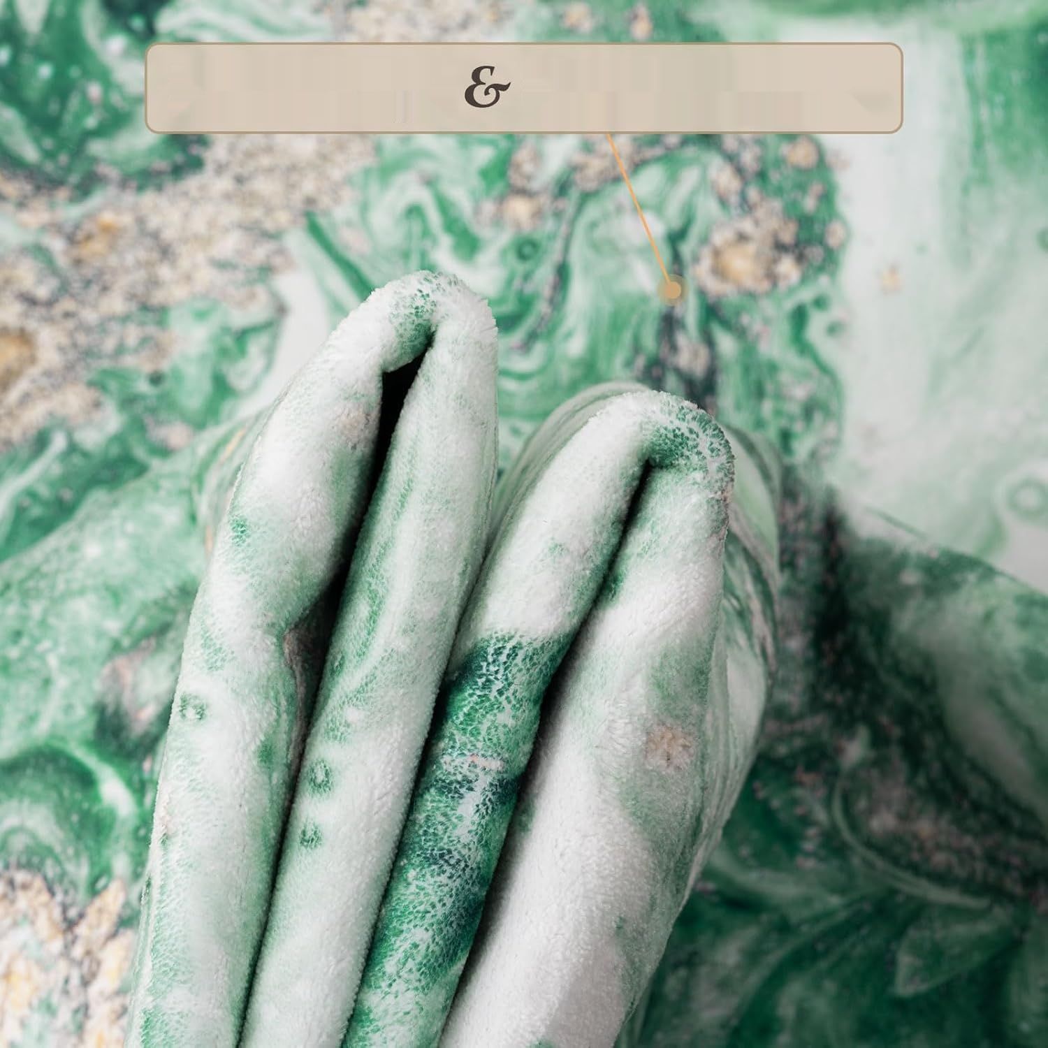 Nowoczesne Dywany do Salonu 80 x 150 cm Zielony