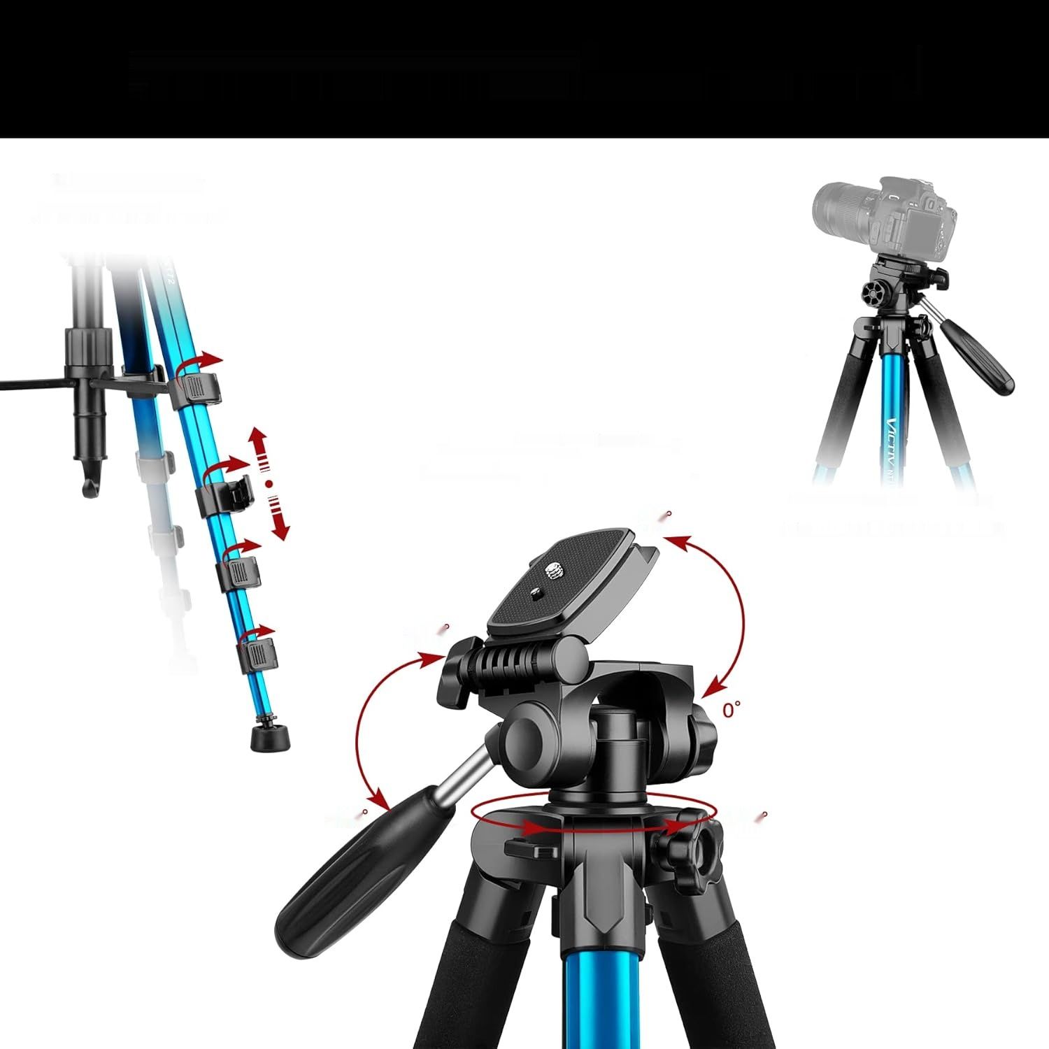 Victiv 182 cm statyw aluminiowy monopod T72