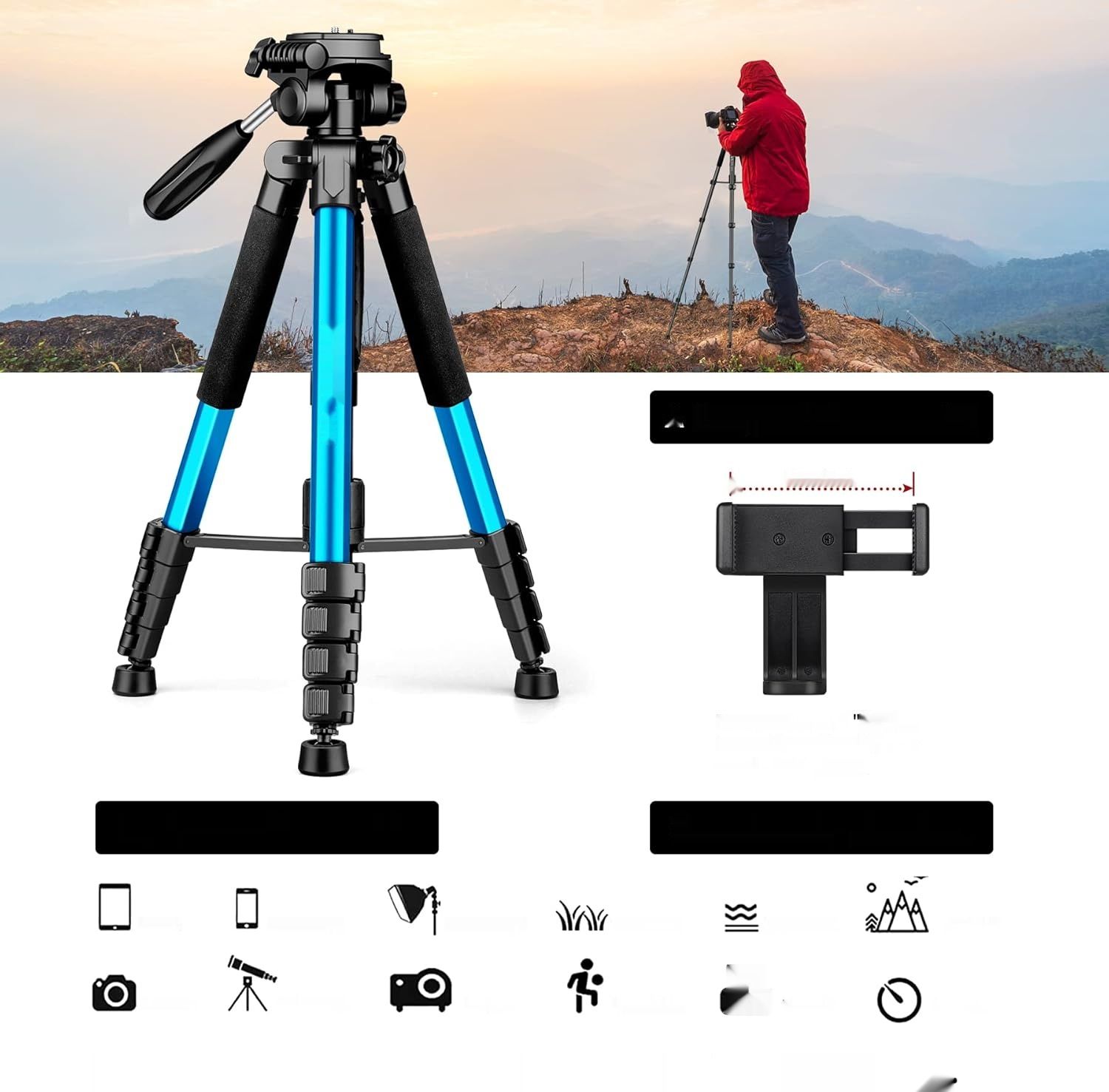 Victiv 182 cm statyw aluminiowy monopod T72