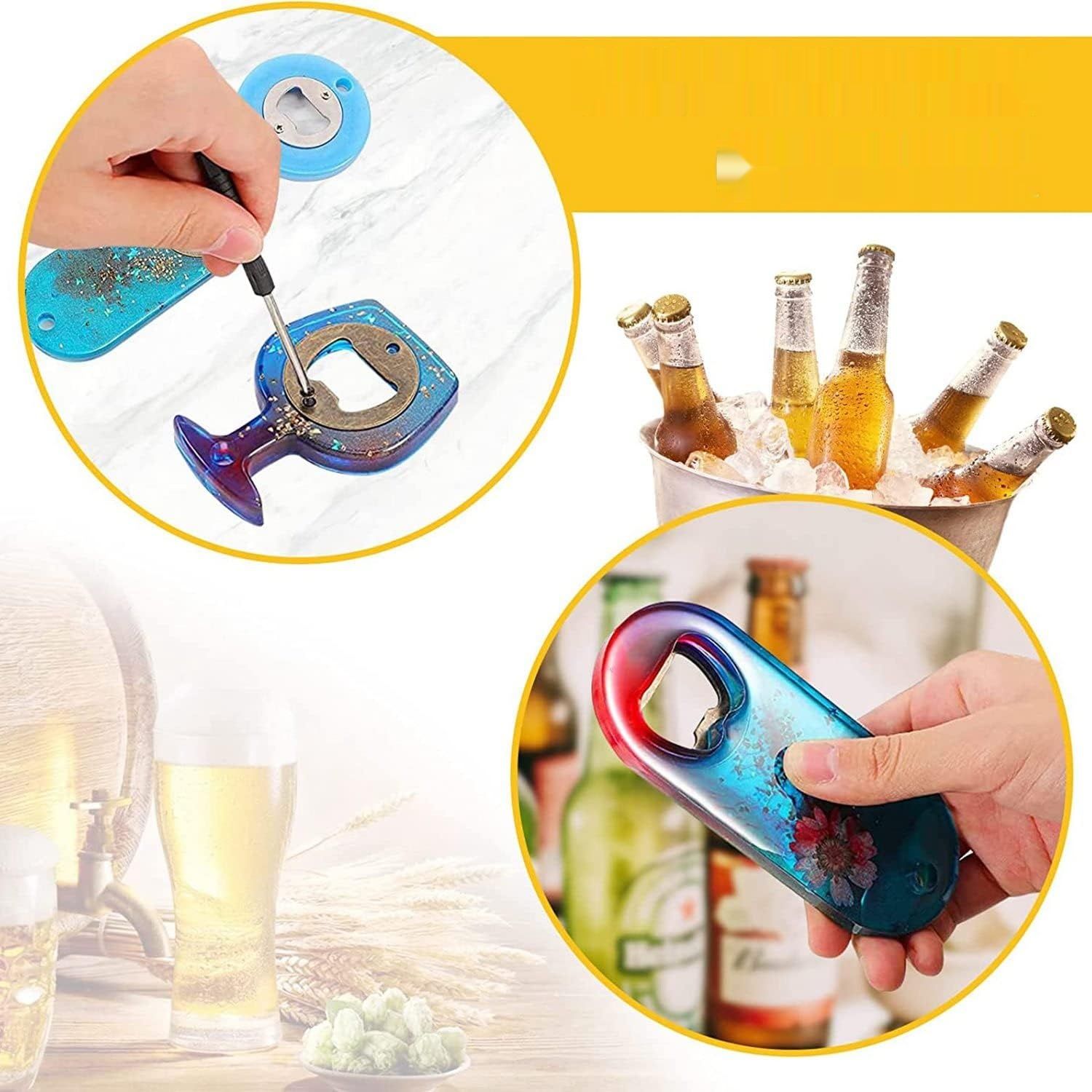 Zestaw 100 wkładów do piekarnika do butelek, metalowy uchwyt do butelek