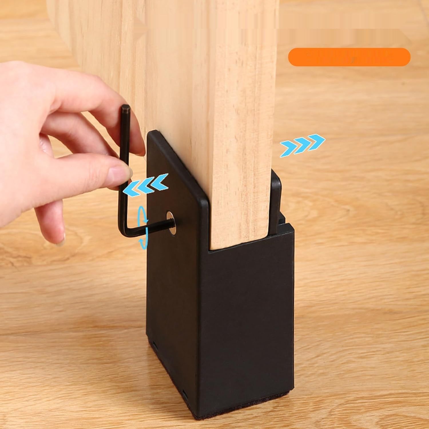 HAMON 4 sztuki Regulowane Nóżki do Mebli z Zaciskiem Śrubowym