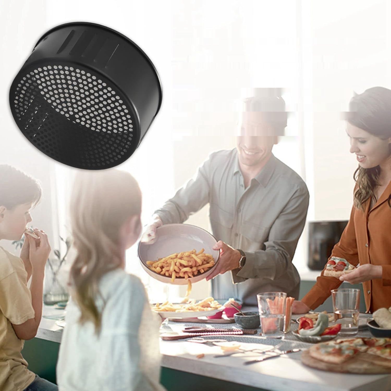 Kosz do frytkownicy, żeliwny, 3,5 l do frytkownic powietrznych.