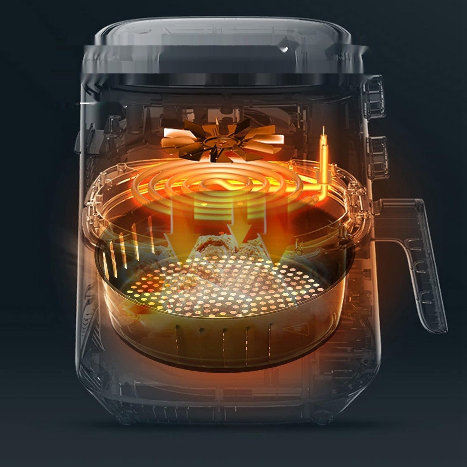 Kosz do frytkownicy, żeliwny, 3,5 l do frytkownic powietrznych.