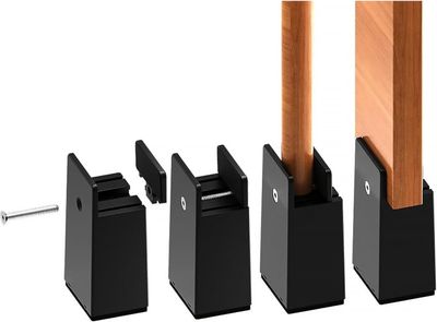 HAMON 4 sztuki Regulowane Nóżki do Mebli z Zaciskiem Śrubowym