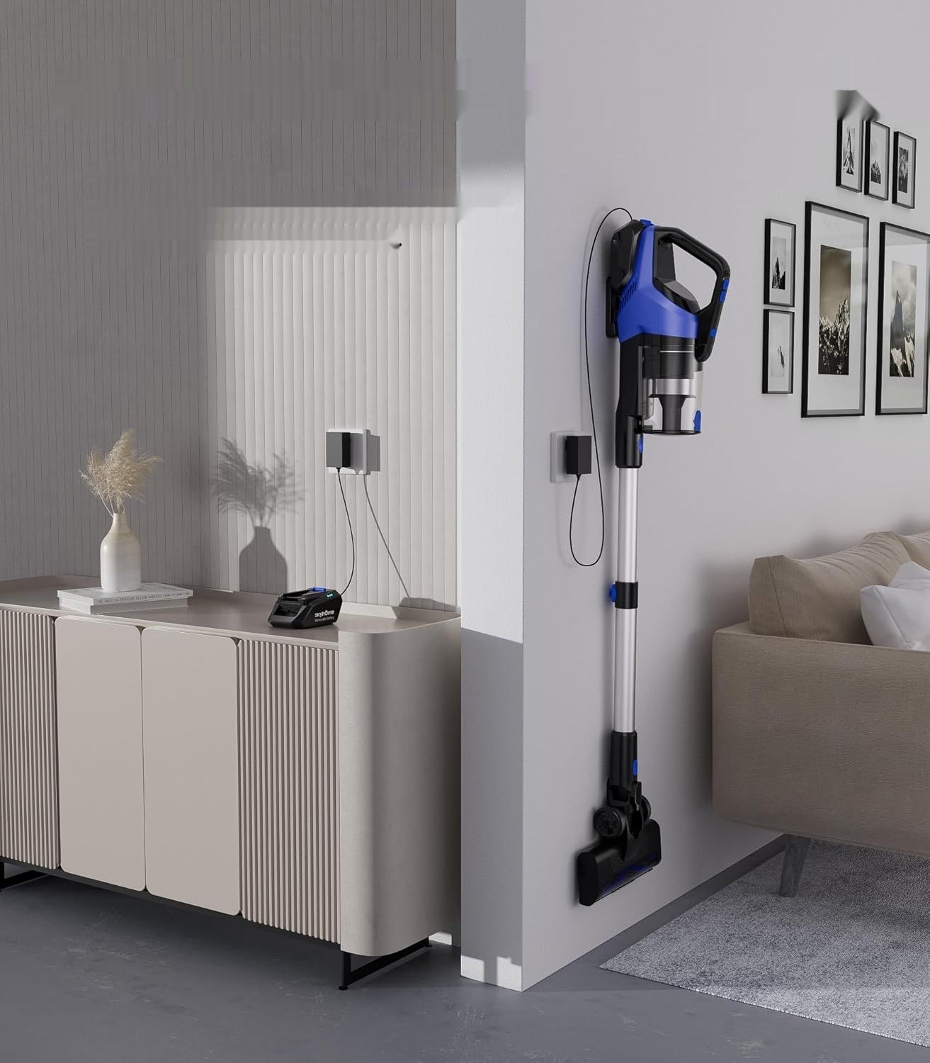 SKYHOME Odkurzacz Bezprzewodowy, 500W 33KPA, 6-w-1