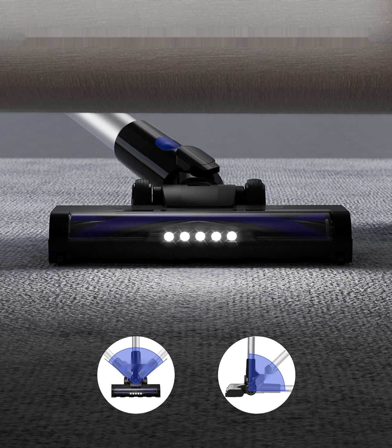 SKYHOME Odkurzacz Bezprzewodowy, 500W 33KPA, 6-w-1