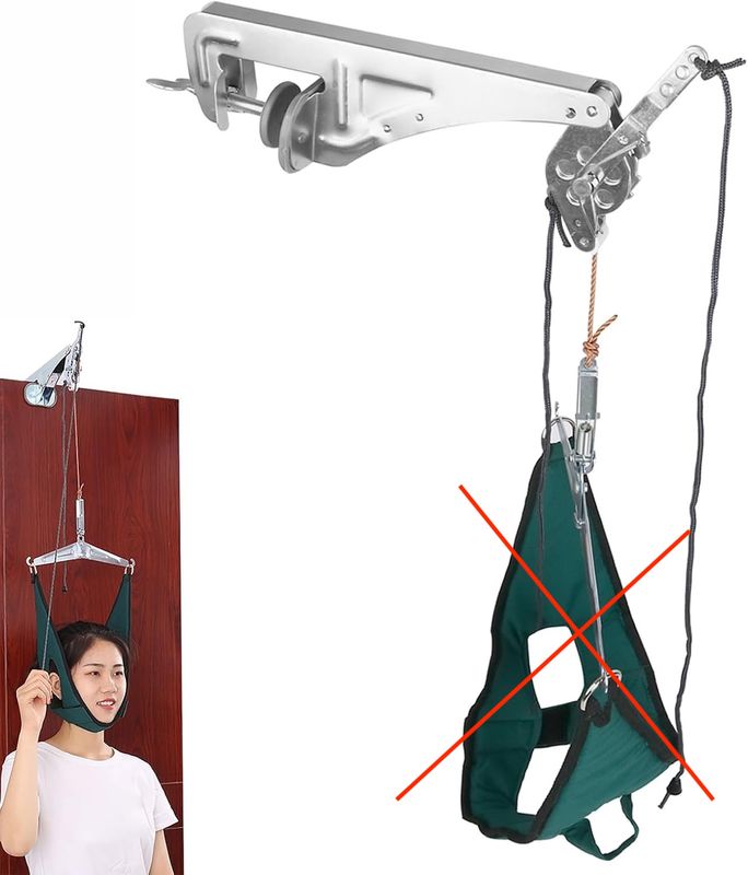 BMDHA Urządzenie do trakcji szyi do zawieszania na drzwiach