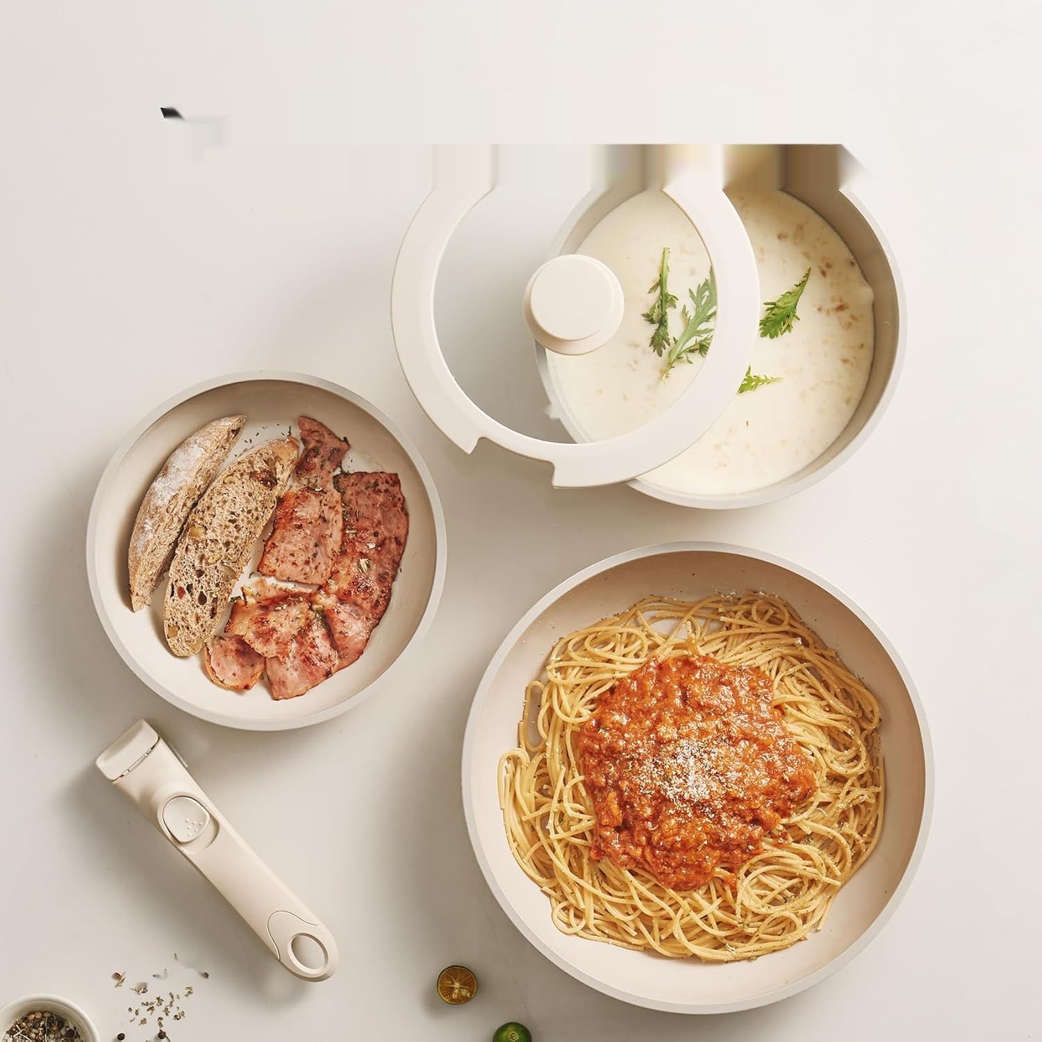 Redchef Ceramiczne Rondle i Patelnia - Naczynia na Indukcję