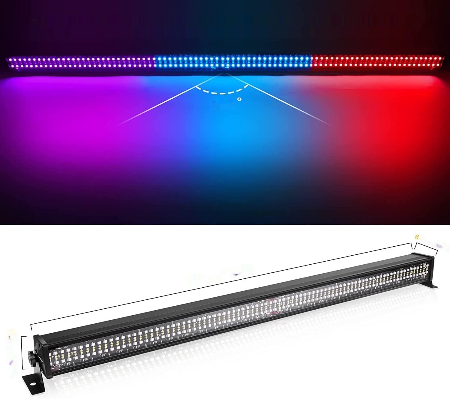 UKing 336 LED 80W RGBW Ścienna Belka Świetlna z Kontrolą DMX512