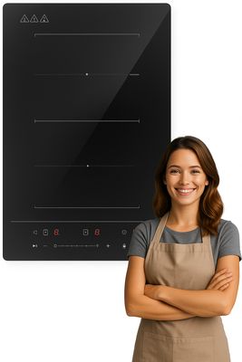 magicplux Płyta indukcyjna 29cm, 2 palniki, 9 poziomów, 3500W