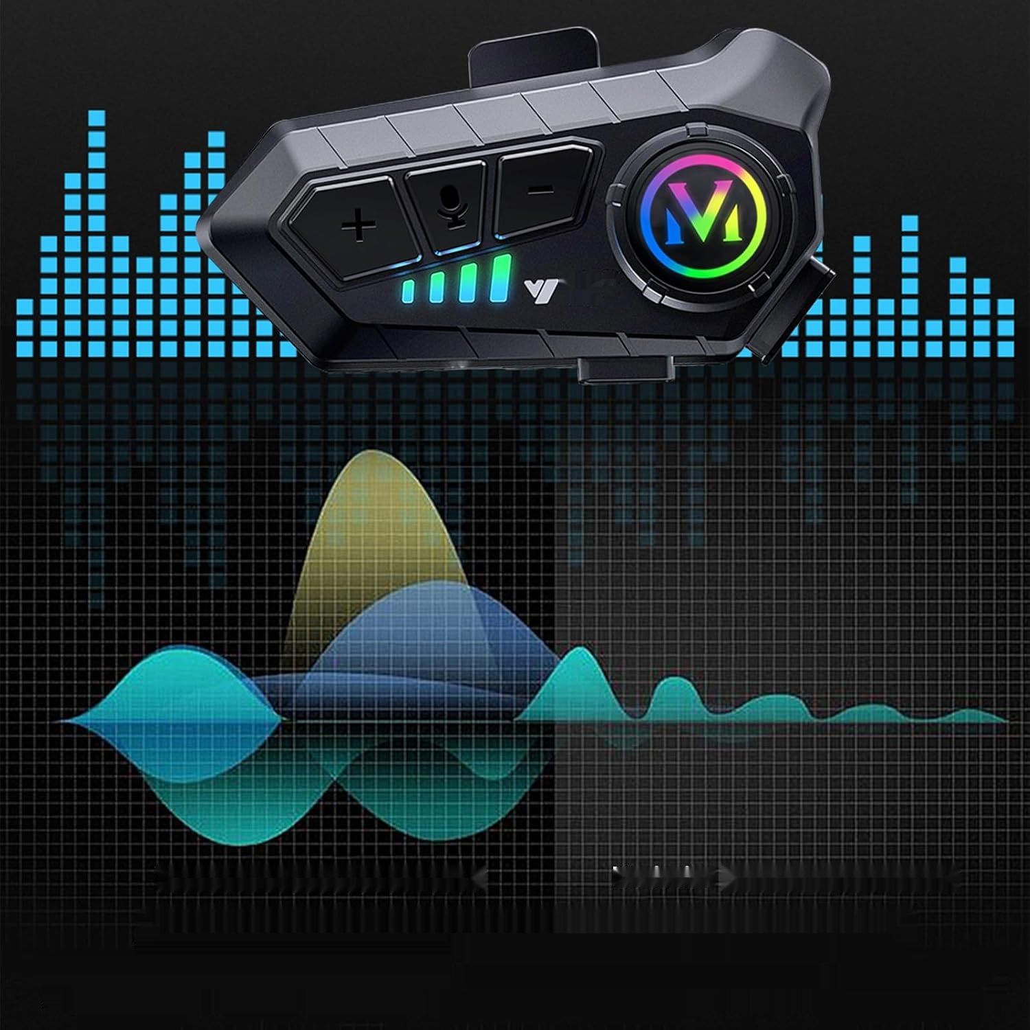 Zestaw słuchawkowy do hełmu motocyklowego Bluetooth z mikrofonem Interkom
