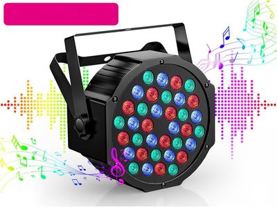 UKing 4PCS RGB Par LED Batterie DMX Bezprzewodowy, Ładowalny 36 LED