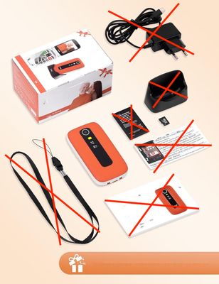 TRUE GSM Senior Telefon Komórkowy, S70, Jasny Pomarańczowy