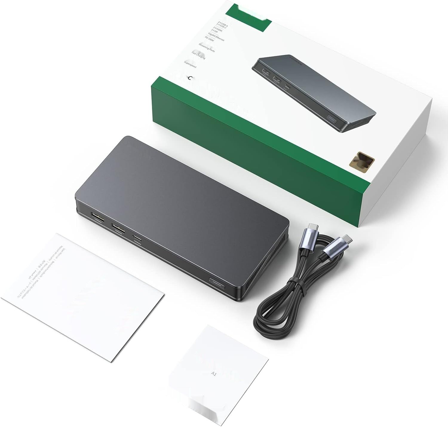 UGREEN Revodok Pro 209 10Gbps Stacja Dokująca USB C DisplayLink 9 w 1