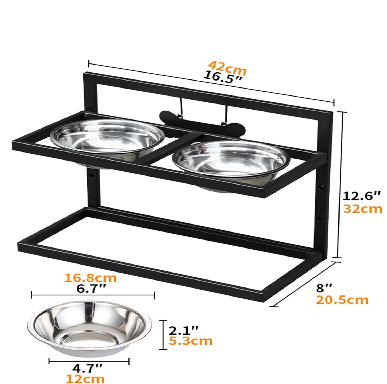 Podwyższone miski dla psa - 3 regulowane wysokości