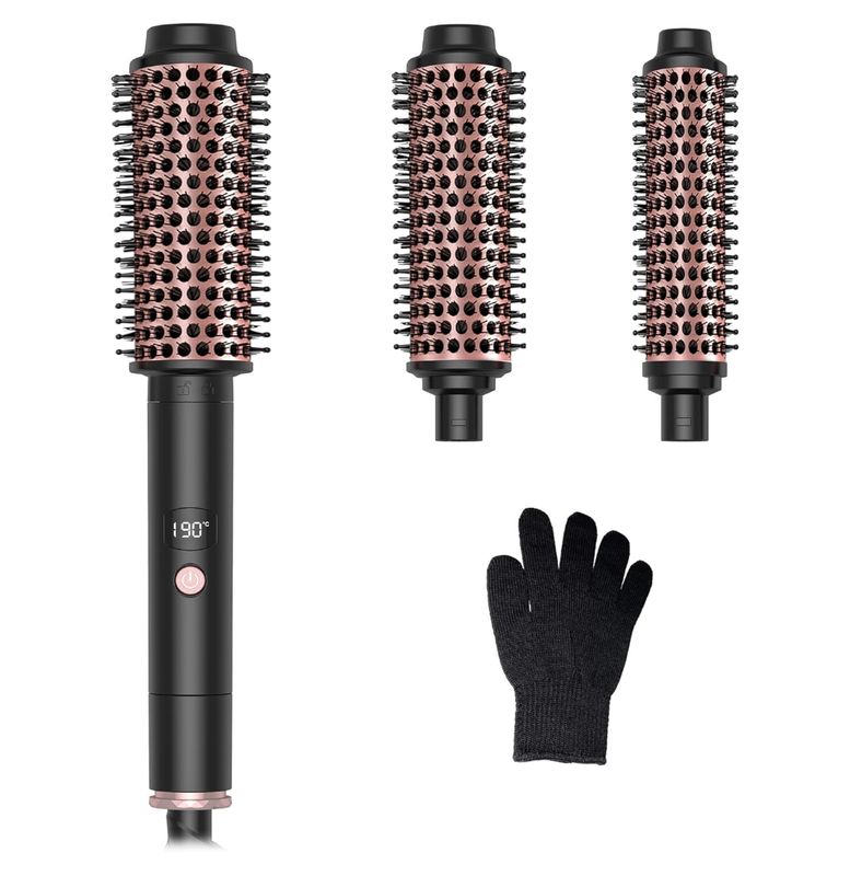 OKWRAP Szczotka termiczna, zestaw 3 w 1 z końcówkami 30/38/45 mm