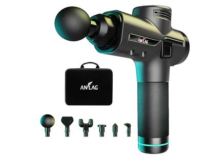 ANFLAG Total Body Care, 30-stopniowa silna wibracja, silnik bezszczotkowy, z torbą do przechowywania, wygodny do przenoszenia, z instrukcją obsługi w języku japońskim.