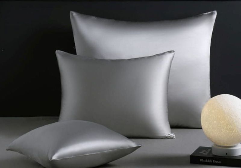 Joyhabit Poszewka Jedwabna 40x80, Srebrnoszara, 16MM, 100% Jedwab Morwowy