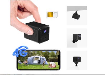 UCOCARE 4G LTE Mini Kamera do monitoringu GSM NA KARTĘ SIM 4G LTE, 1080P HD, 5200mAh