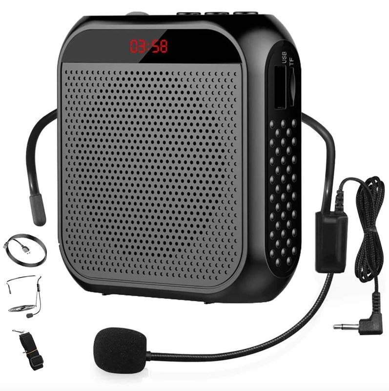Poręczny głośnik megafonowy przenośny głośnik zestaw słuchawkowy z mikrofonem