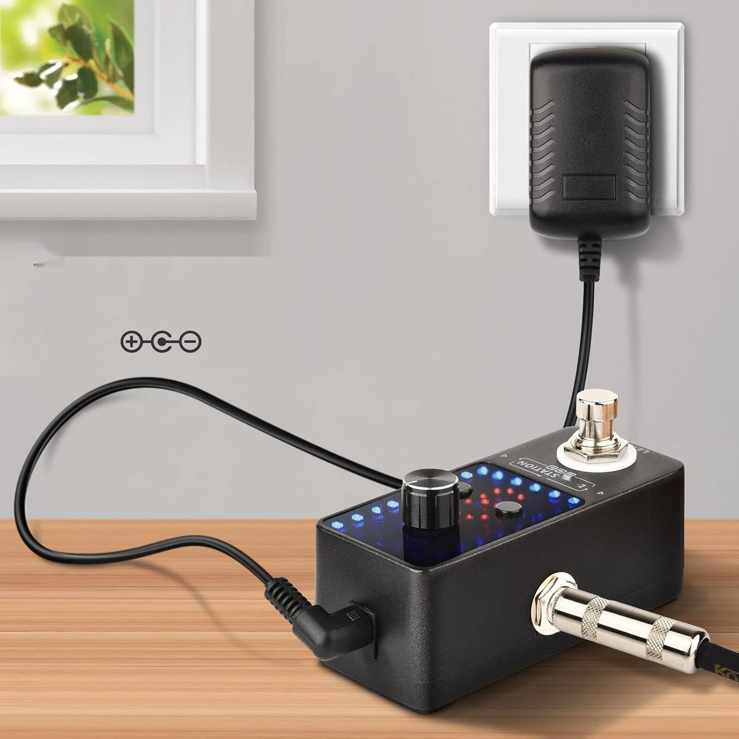 LEKATO Gitarowy looper 9 pętli 40 minut, tuner, nielimitowany overdub