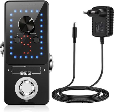 LEKATO Gitarowy looper 9 pętli 40 minut, tuner, nielimitowany overdub