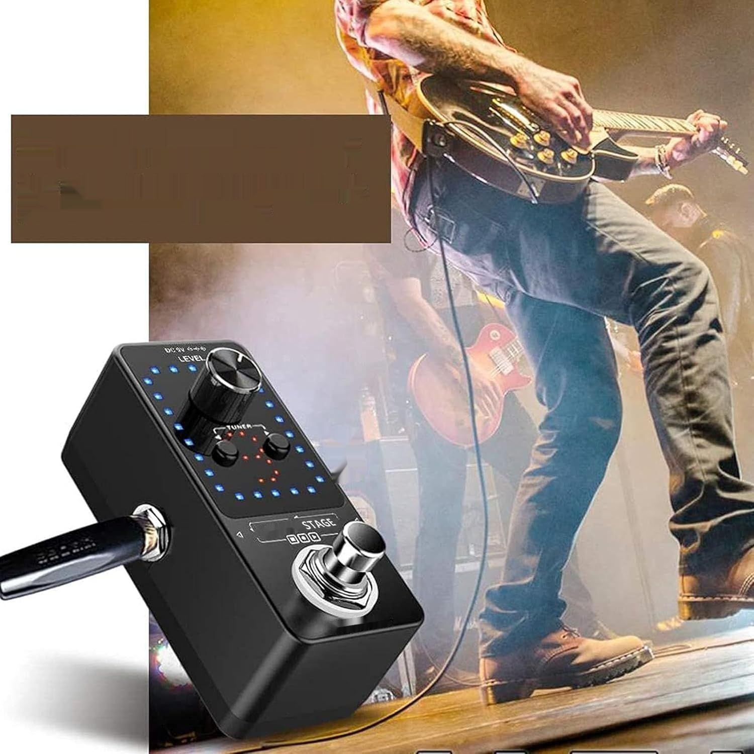 LEKATO Gitarowy looper 9 pętli 40 minut, tuner, nielimitowany overdub