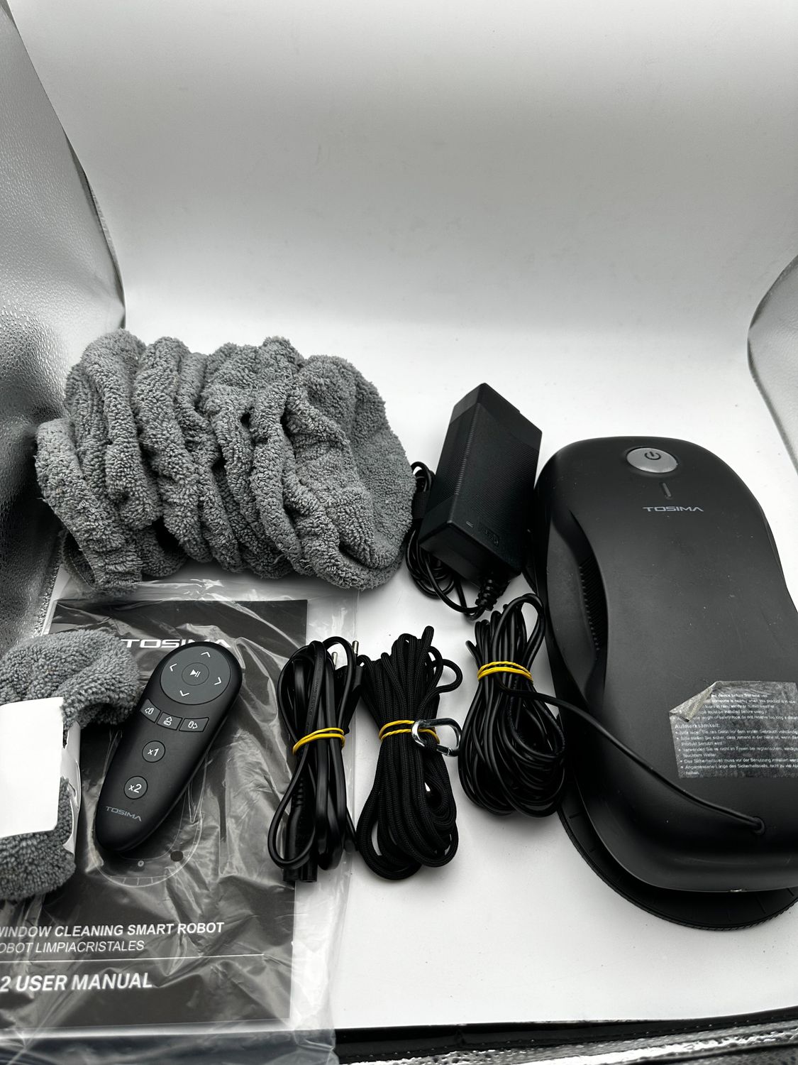 Tosima W2 Robot do Mycia Okien 3800PA, Elektryczny Czyściciel Okien