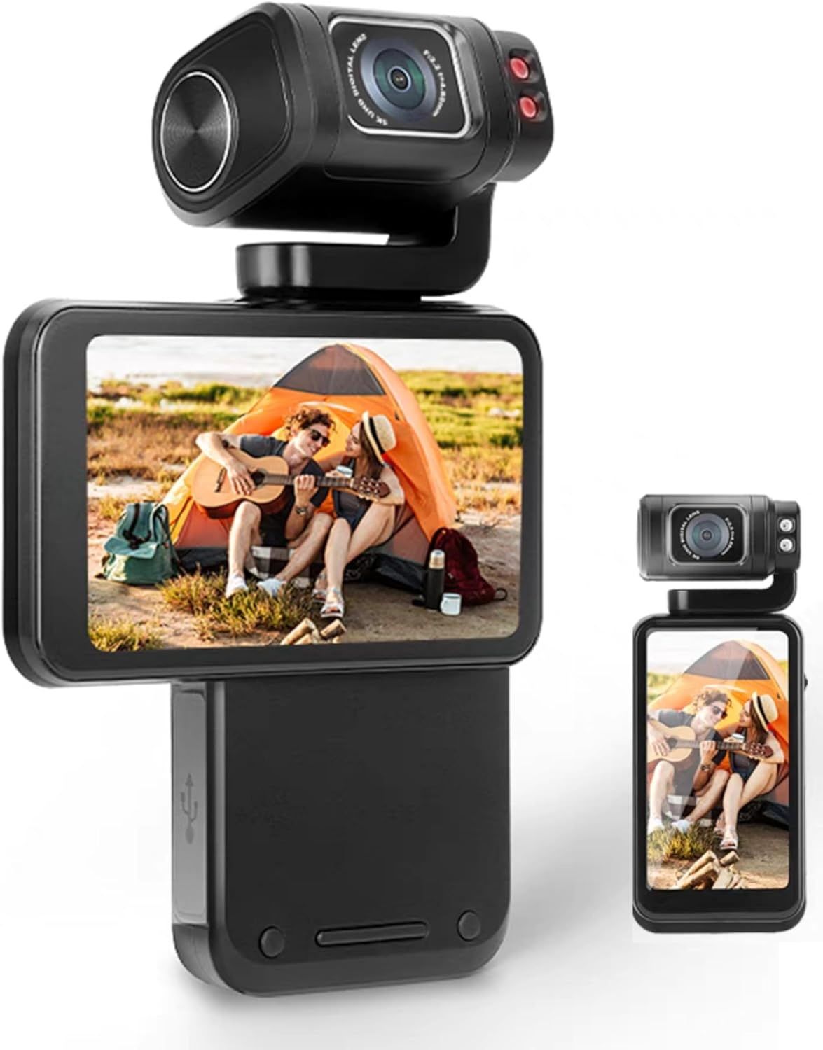 Sxhlseller 5K Ultra HD Kamera - 36MP, WiFi, 3,5" ekran, 10x zoom cyfrowy