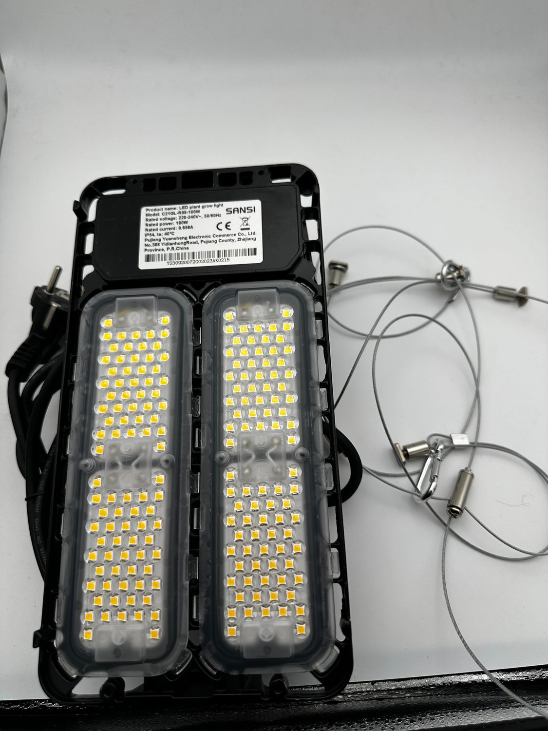 SANSI Lampa LED 1000W, Pełne Spektrum, IP54, Energooszczędna 90%