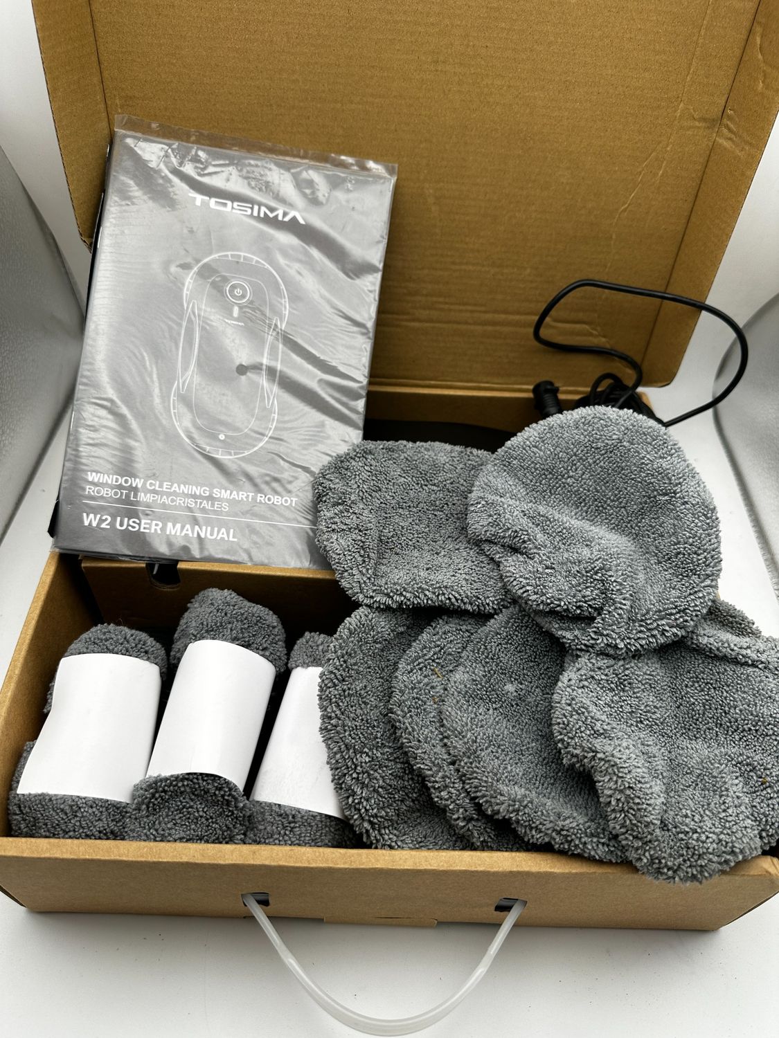 Tosima W2 Robot do Mycia Okien 3800PA, Elektryczny Czyściciel Okien