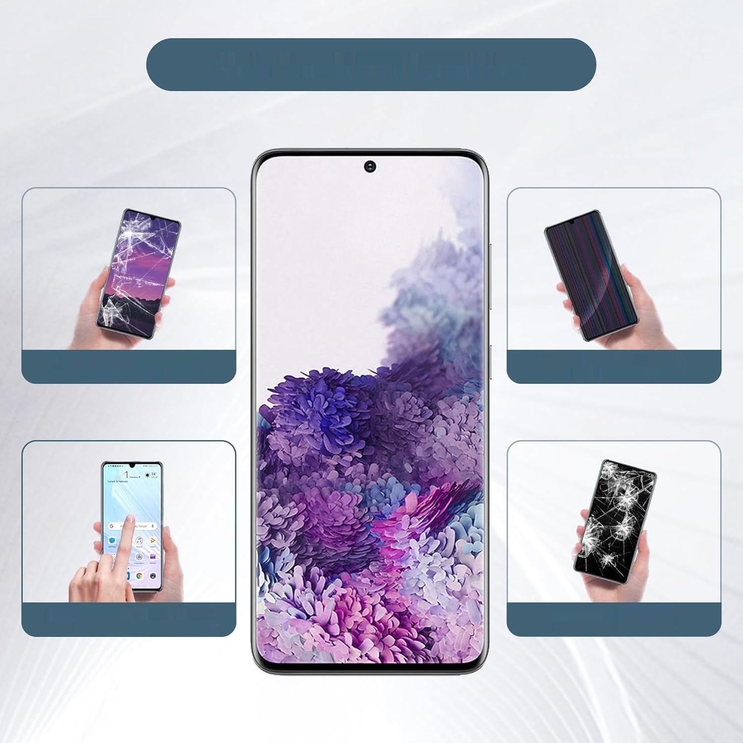 E-YIIVIIL zamiennik wyświetlacza TFT Samsung Galaxy S20 SM-G980 6,2" LCD