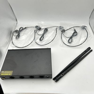 Debra Audio Pro System UHF 4-kanałowy, mikrofony, odbiornik, 4 nadajniki.
