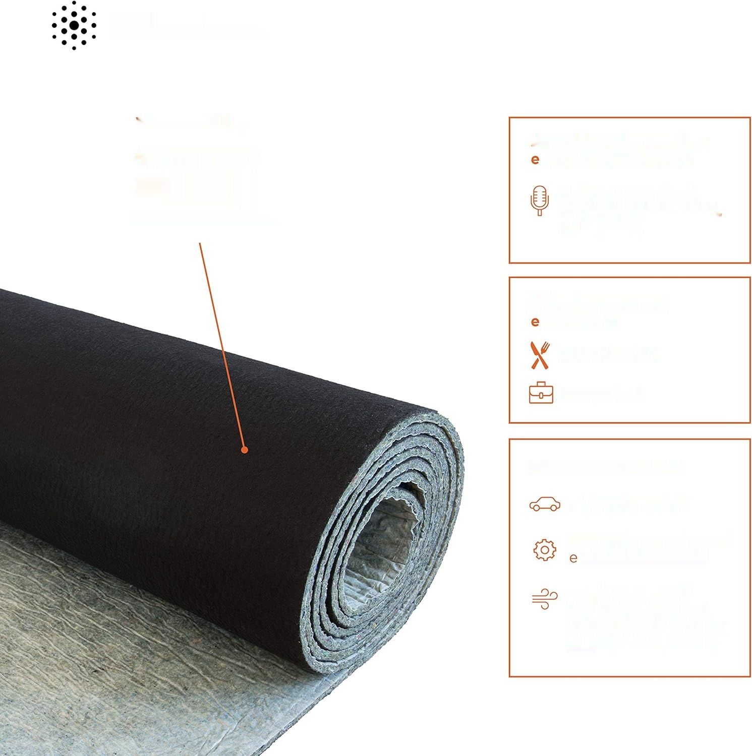 Noise Layer | Panele dźwiękochłonne Izolacja akustyczna Rolka 5m |