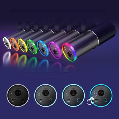 TONOR Mikrofon TD520S XLR/USB z podstawką, RGB dla PS4/5, Mac, Android