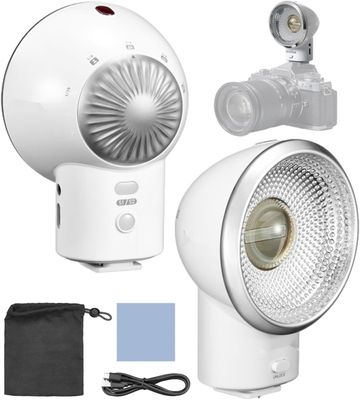 Godox LUX ELF Retro Lampa Błyskowa do Aparatu, 5 stopni mocy, kompatybilna z Canon, Sony, Nikon