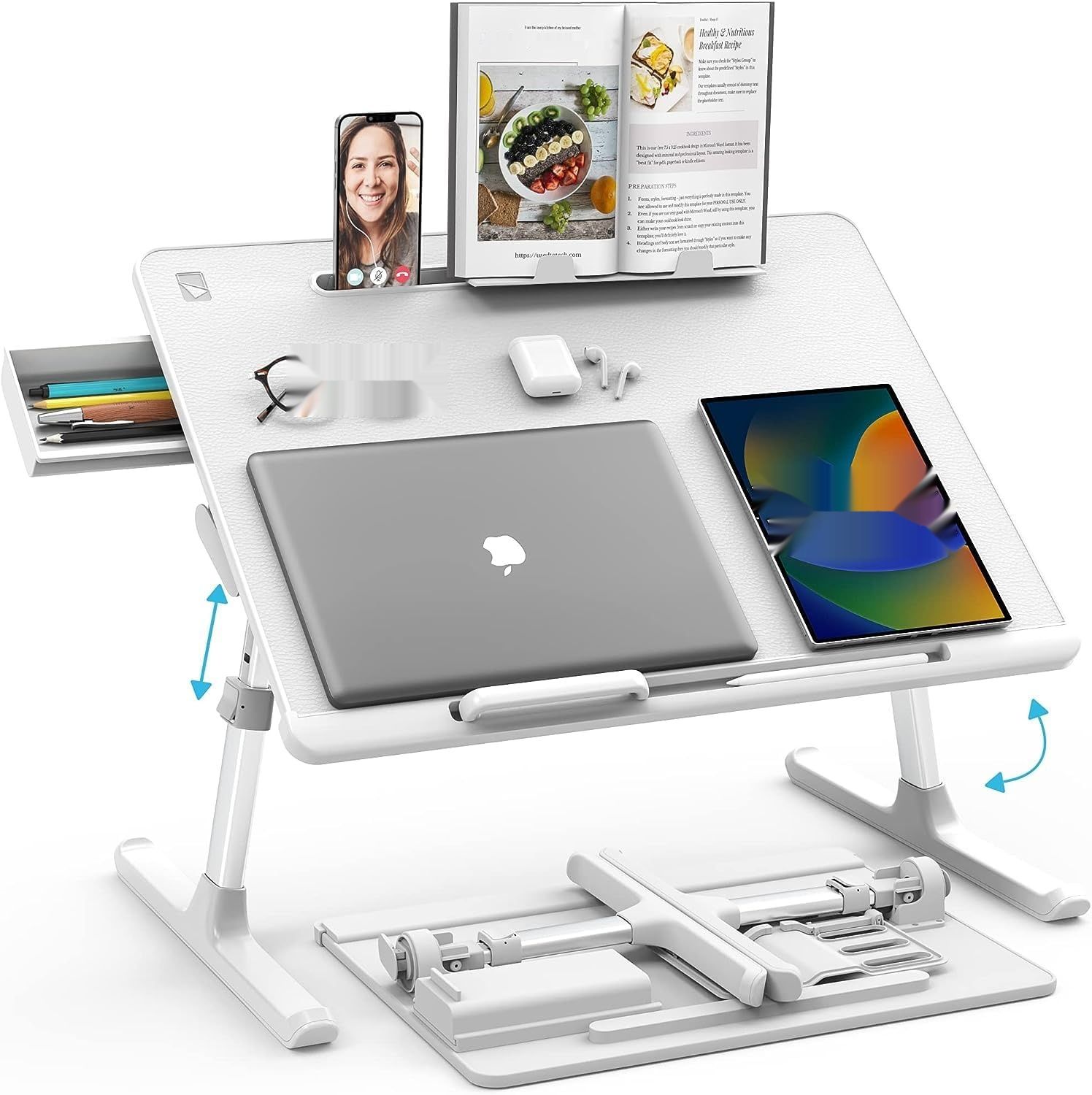 Cooper Desk Pro Stolik Wspierający Czytanie i Laptop (Perłowy Biały)