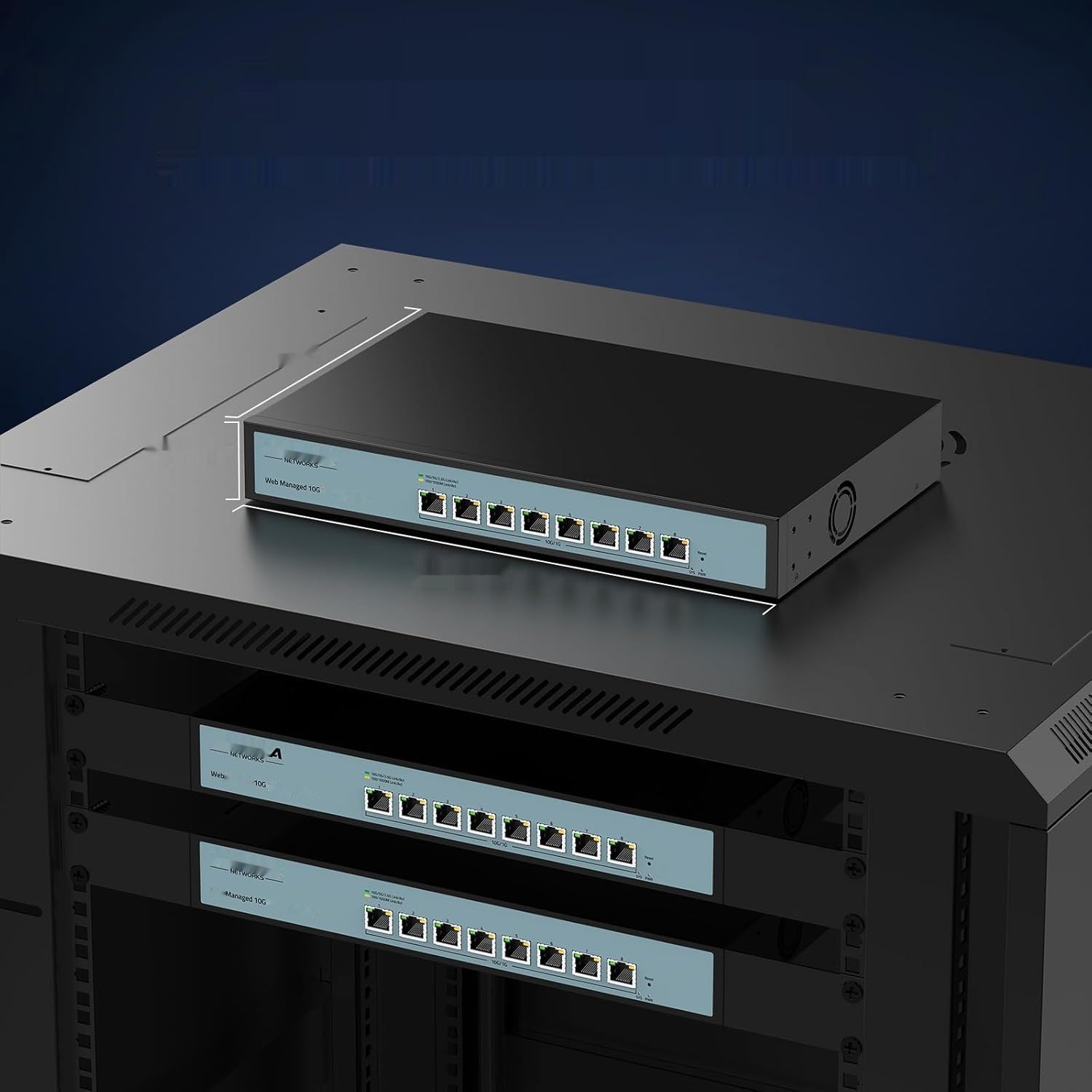 SODOLA 8-portowy przełącznik 10Gbit Easy Web Managed Switch