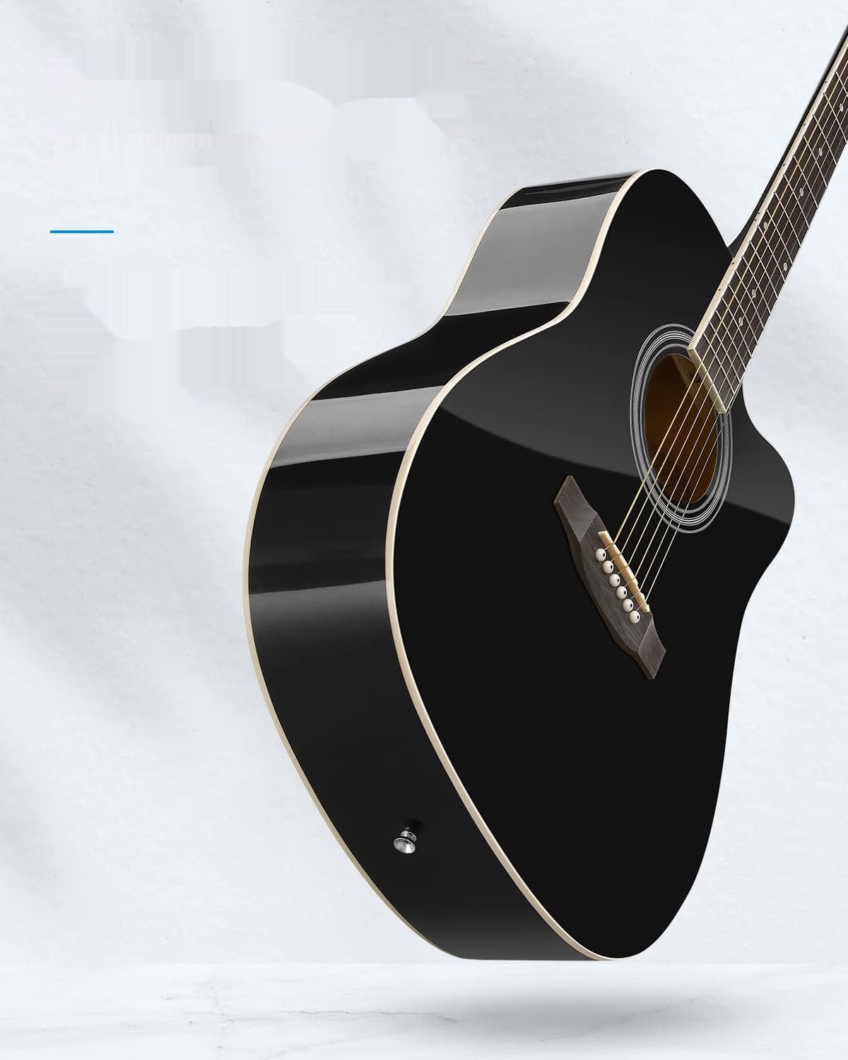 Zestaw Gitar Akustycznych Moukey 41-calowa 4/4, czarna