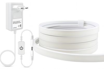 CHNMALITAI 24 V Neonowa Taśma LED Biała 5 m 1600 LED 6500 K