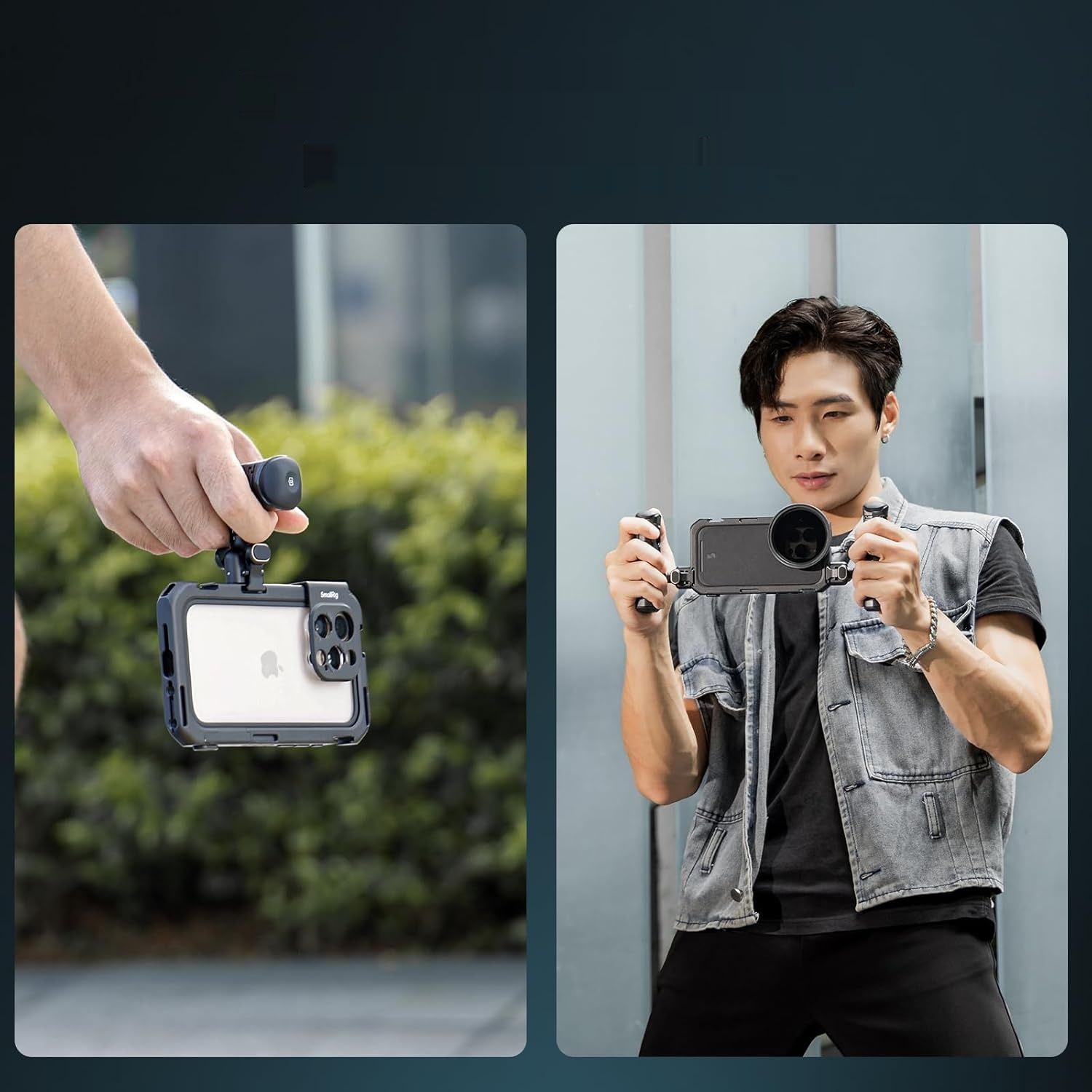 SMALLRIG Phone Video Cage Dual Handheld do iPhone'a 16 Pro Max - 5005