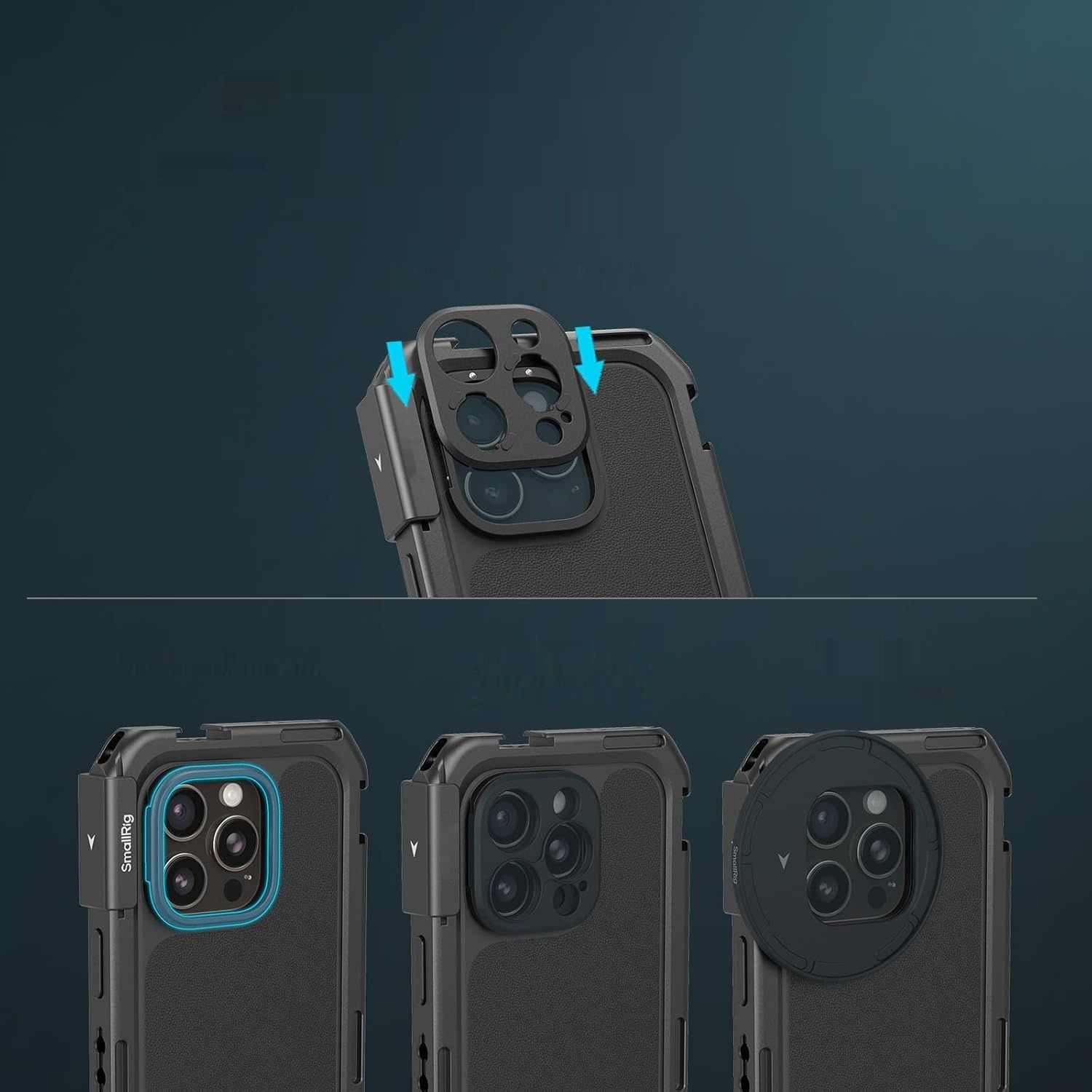 SMALLRIG Phone Video Cage Dual Handheld do iPhone'a 16 Pro Max - 5005
