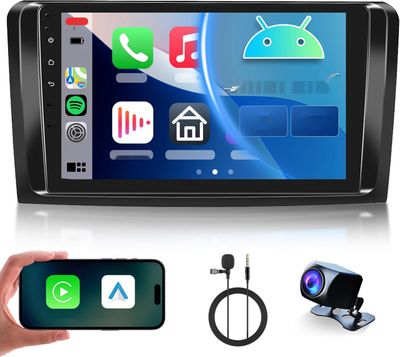 2G+64G Bezprzewodowy Carplay Android 13 Radio Samochodowe do Mercedes Benz