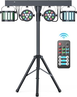 GdjRttk 60W reflektor Derby + RGBW LED par, światło DMX-3/6/15CH