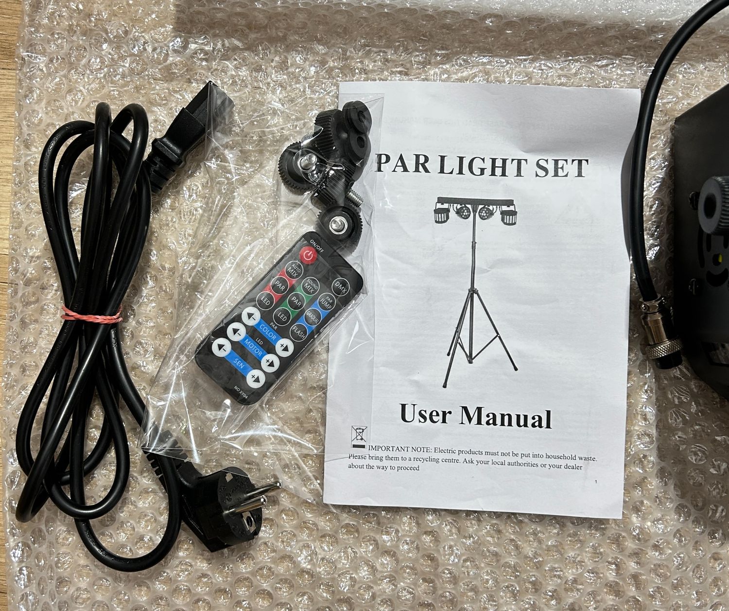 GdjRttk 60W reflektor Derby + RGBW LED par, światło DMX-3/6/15CH