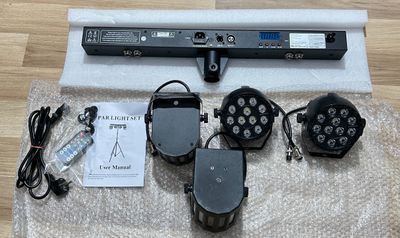 GdjRttk 60W reflektor Derby + RGBW LED par, światło DMX-3/6/15CH