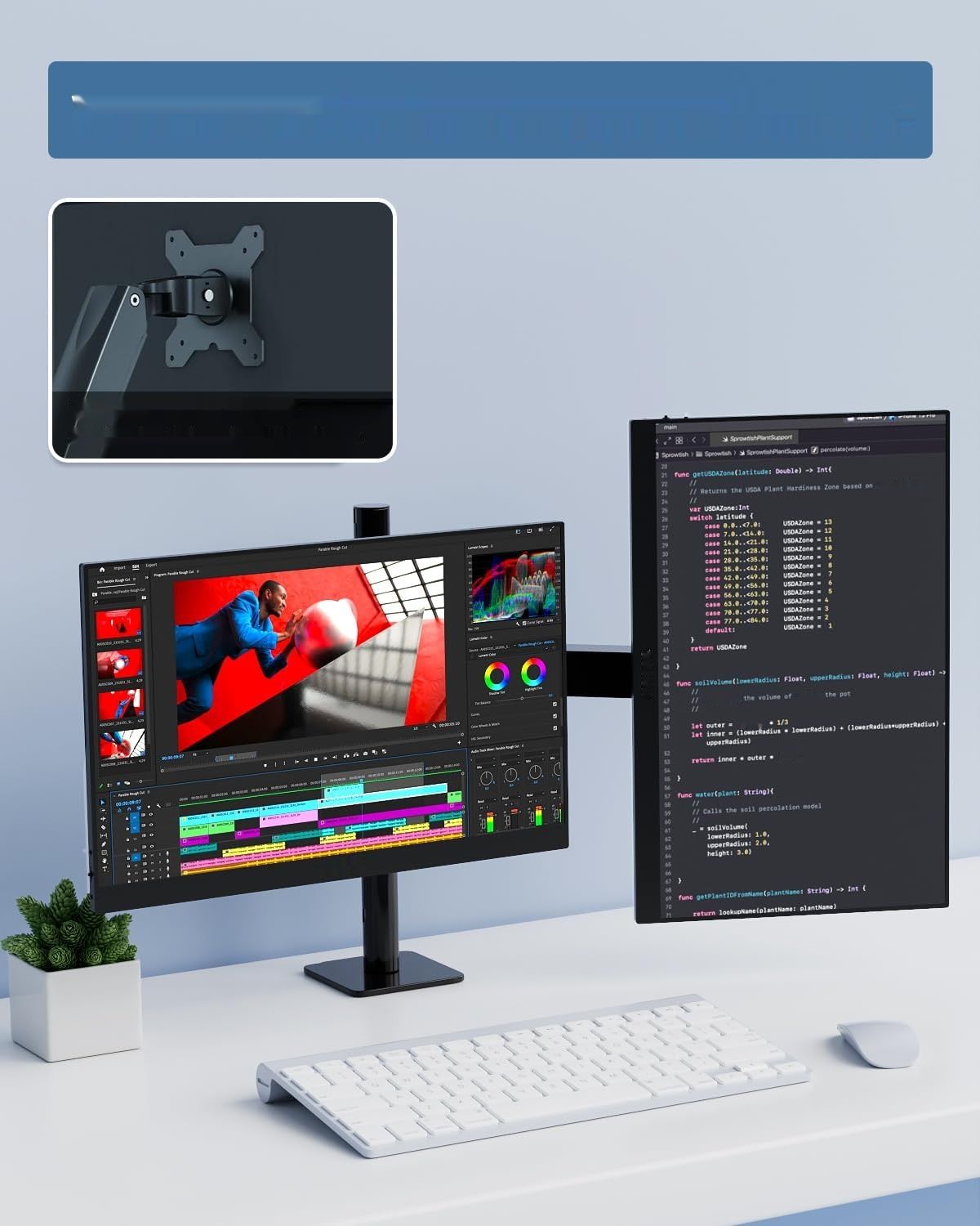 Yodoit Przenośny Monitor 14 Calowy - 1920 × 1080 FHD IPS Wyświetlacz