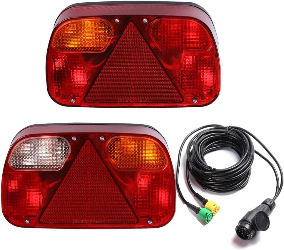 AOHEWEI Zestaw Tylnych Świateł Przyczepy Lampa Hamulcowa