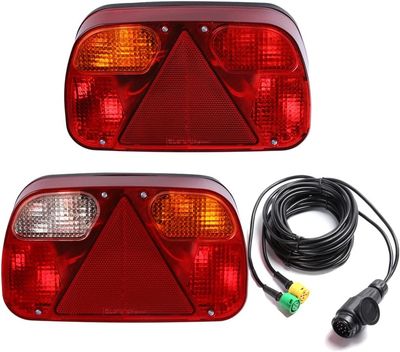 AOHEWEI Zestaw Tylnych Świateł Przyczepy Lampa Hamulcowa